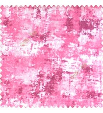 Pink white color texture finished watercolor print color splashes velvet background poly fabric main curtain